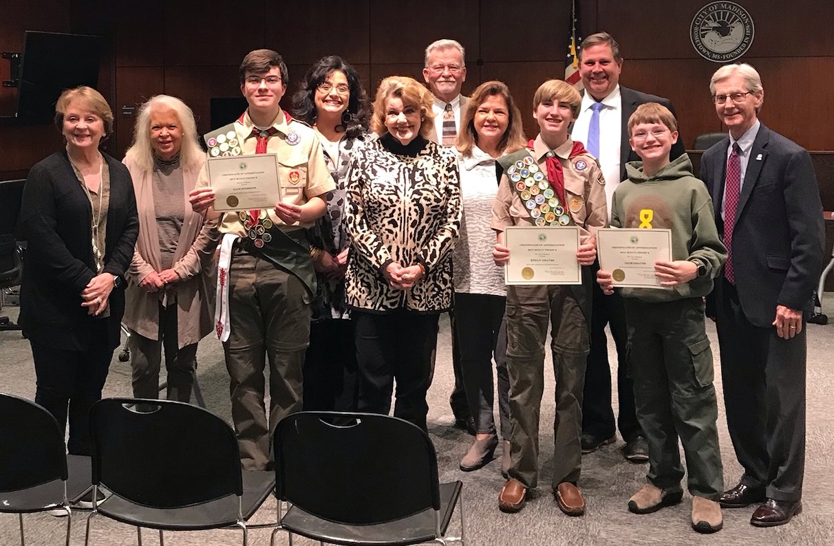 Scouts Recognized For Eagle Project